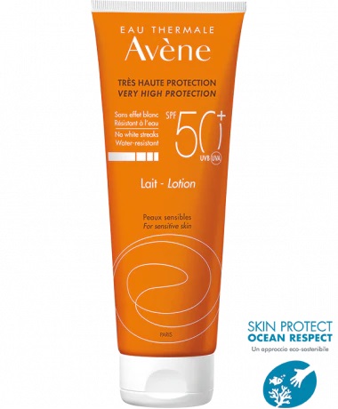 EAU THERMALE AVENE SOLARE LATTE SPF50+ 250 ML NUOVA FORMULA - UniversoFarmacie.it