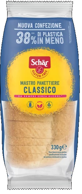 SCHAR CLASSICO DEL MASTRO PANETTIERE PANE BIANCO SENZA LATTOSIO 330 G - UniversoFarmacie.it