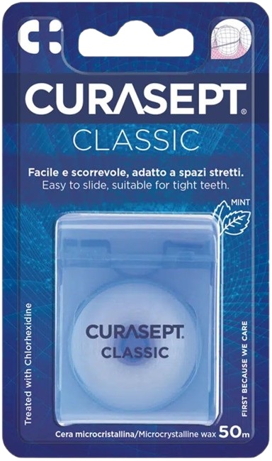 CURASEPT FLOSS CLASSIC CERATO CLOREXIDINA - UniversoFarmacie.it