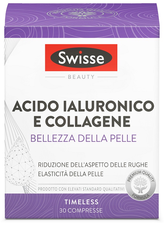 SWISSE ACIDO IALURONICO COLLAGENE BELLEZZA DELLA PELLE 30 COMPRESSE - UniversoFarmacie.it