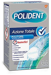 POLIDENT AZIONE TOTALE 66 COMPRESSE PULITORE PER PROTESI QUOTIDIANO - UniversoFarmacie.it