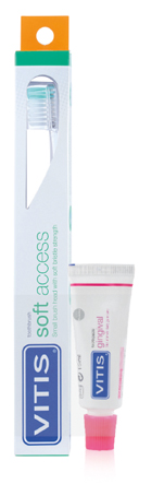 VITIS SPAZZOLINO SOFT ACCESS + DENTIFRICIO GINGIVAL 15 ML - UniversoFarmacie.it