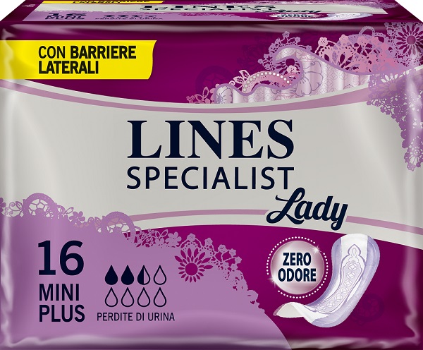 LINES SPECIALIST PANNOLONE MINI PLUS FARMA 16 PEZZI - UniversoFarmacie.it