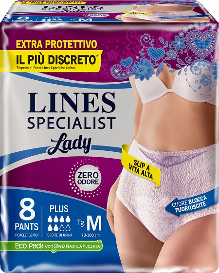 LINES SPECIALIST PANTS PLUS M FARMA 8 PEZZI - UniversoFarmacie.it