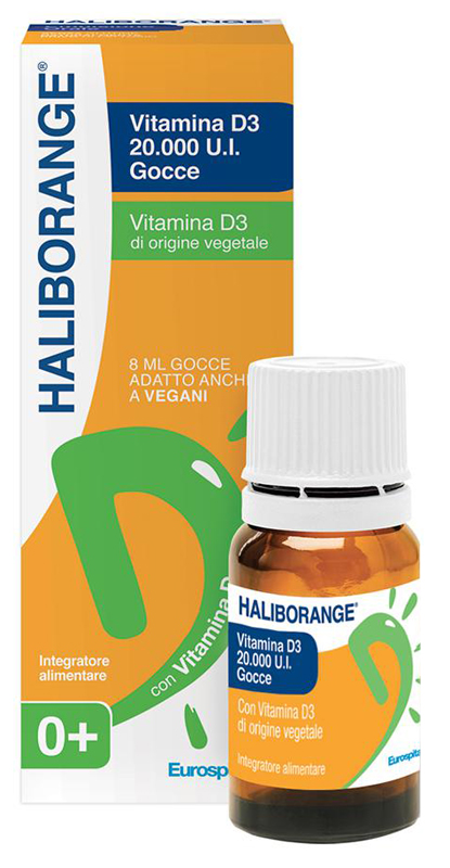 HALIBORANGE VITAMINA D3 20000 UI GOCCE 8 ML - UniversoFarmacie.it