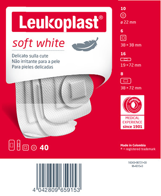 LEUKOPLAST SOFT WHITE 40 PEZZI ASSORTITI - UniversoFarmacie.it