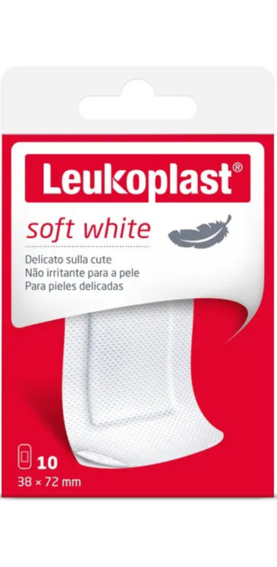 LEUKOPLAST SOFT WHITE 72 X 38 CM 10 PEZZI - UniversoFarmacie.it