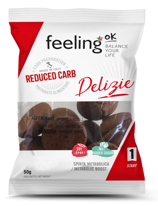 FEELING OK DELIZIA CACAO START 50 G - UniversoFarmacie.it