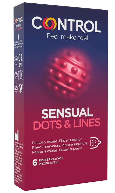 CONTROL SENSUAL DOTS&LINES 6 PEZZI - UniversoFarmacie.it
