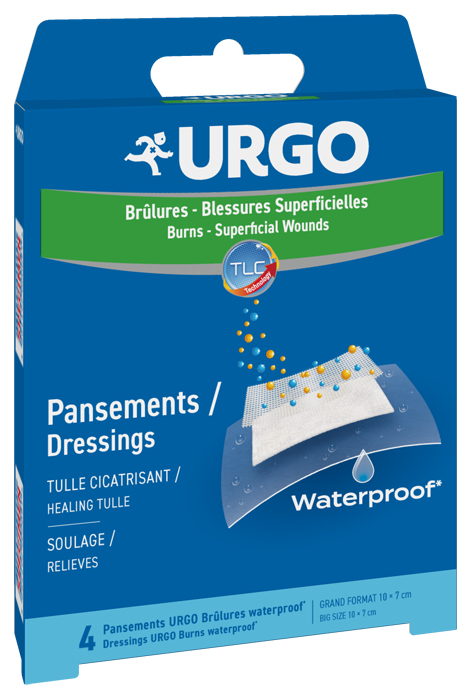 URGO USTIONI SUPERFICIALI WATERPROOF 10 X 7 CM 4 PEZZI - UniversoFarmacie.it