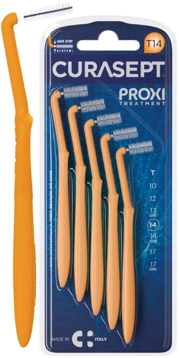 CURASEPT PROXI ANGLE T14 ARANCIO/ORANGE 5 PEZZI - UniversoFarmacie.it