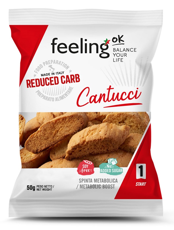 FEELING OK CANTUCCI ALLA MANDORLA START 50 G - UniversoFarmacie.it