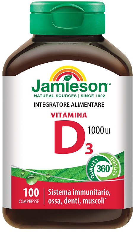 JAMIESON VITAMINA D3 1000 100 COMPRESSE - UniversoFarmacie.it