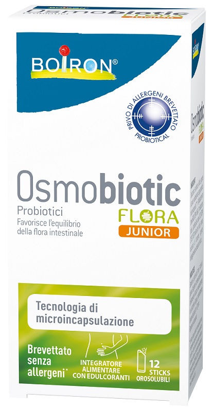 OSMOBIOTIC FLORA JUNIOR 12 STICKS OROSOLUBILI - UniversoFarmacie.it