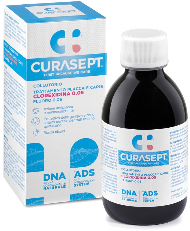 CURASEPT COLLUTORIO 0,05 ADS + DNA 200 ML - UniversoFarmacie.it
