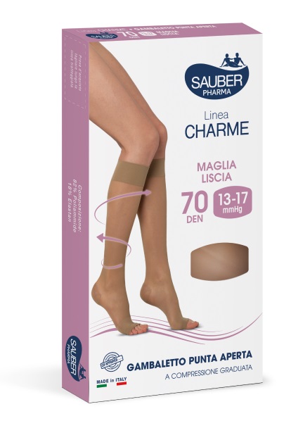 SAUBER GAMBALETTO OPEN TOE 70 DENARI MAGLIA LISCIA NEUTRO BEIGE TAGLIA 3 - UniversoFarmacie.it