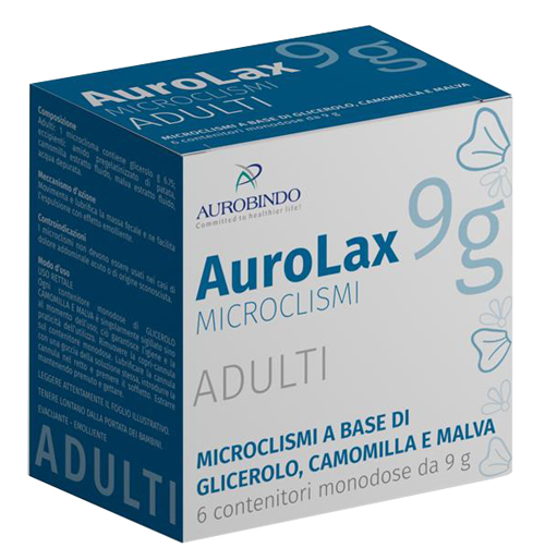 MICROCLISMI PER ADULTI AUROLAX 6 CONTENITORI 9 G - UniversoFarmacie.it