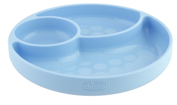 CHICCO PIATTO SILICONE VENTOSA BLU - UniversoFarmacie.it