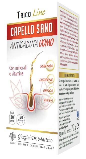 CAPELLO SANO ANTICADUTA UOMO 120 PASTIGLIE - UniversoFarmacie.it