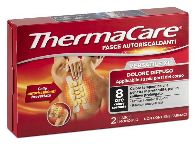 FASCIA AUTORISCALDANTE VERSATILE THERMACARE XL 2 PEZZI - UniversoFarmacie.it