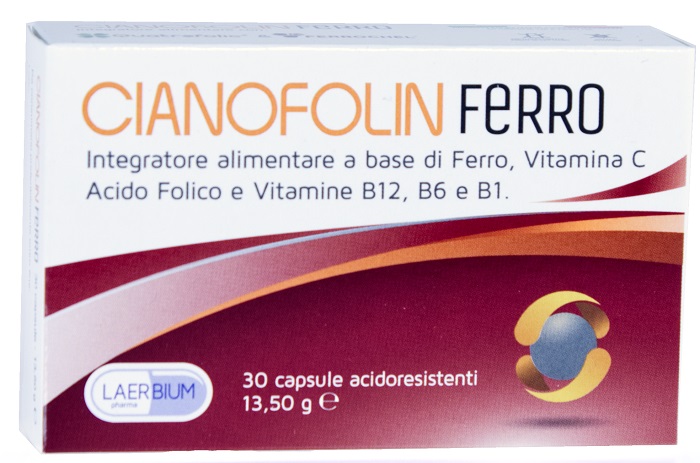 CIANOFOLIN FERRO 30 CAPSULE - UniversoFarmacie.it