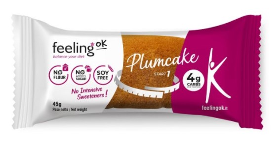 FEELING OK PLUM CAKE VANIGLIA E LIMONE START 45 G - UniversoFarmacie.it