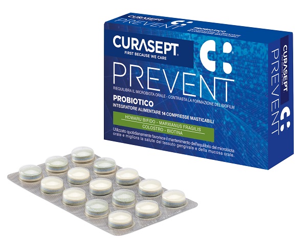 CURASEPT PREVENT PROBIOTICO 14 COMPRESSE MASTICABILI - UniversoFarmacie.it