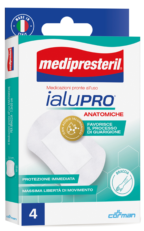 MEDIPRESTERIL IALUPRO BRACCIA 7,5X10 CM 4 PEZZI - UniversoFarmacie.it