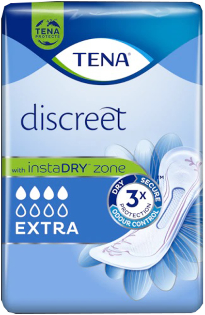 ASSORBENTE INCONTINENZA LEGGERA TENA DISCREET EXTRA 10 PEZZI - UniversoFarmacie.it