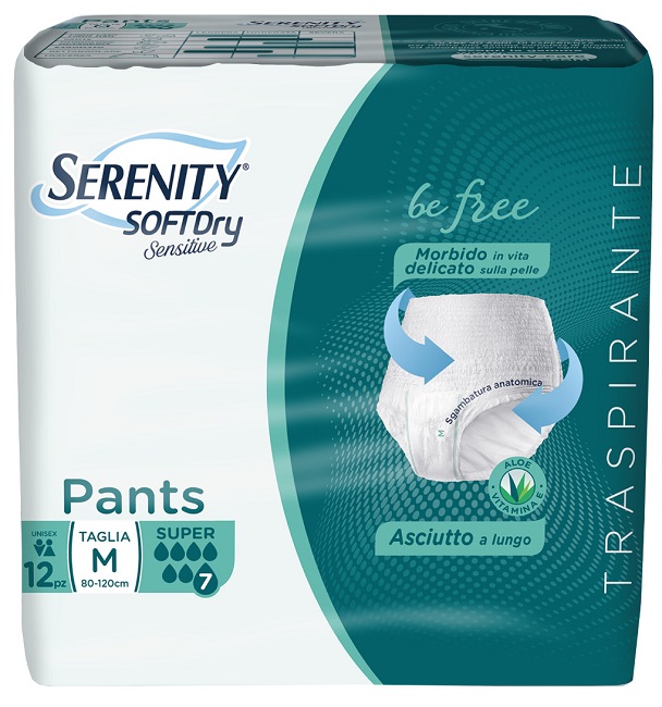 SERENITY PANTS SD SENSITIVE SUPER M 12 PEZZI - UniversoFarmacie.it