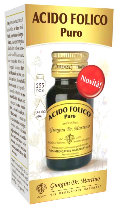 ACIDO FOLICO PURO LIQUIDO ANALCOLICO 30 ML - UniversoFarmacie.it