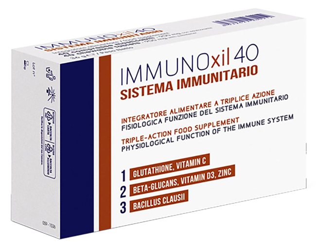 IMMUNOXIL 40 SISTEMA IMMUNITARIO 40 COMPRESSE MASTICABILI - UniversoFarmacie.it