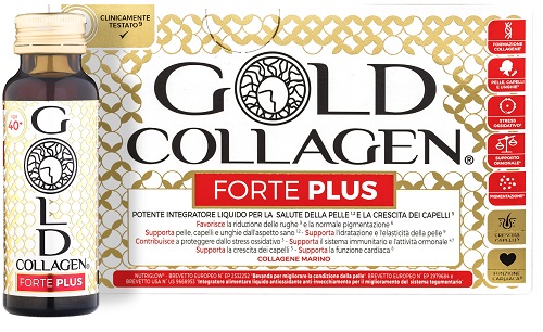GOLD COLLAGEN FORTE PLUS 10 FLACONI DA 50 ML 5G COLLAGENE - UniversoFarmacie.it