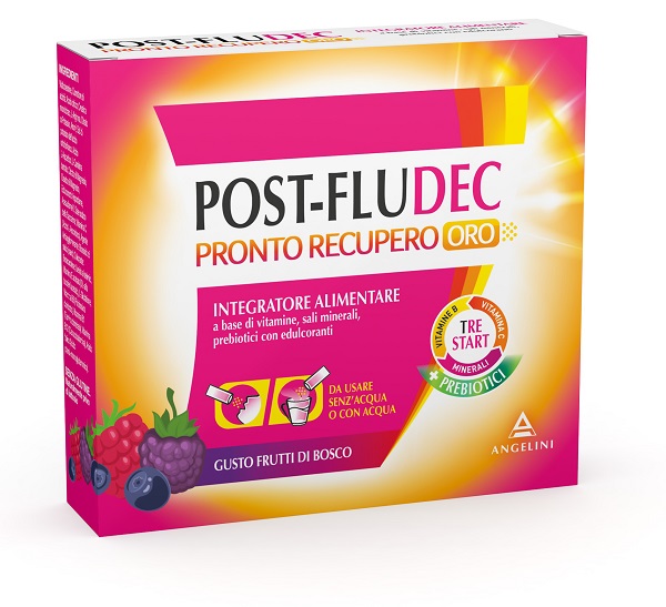 POSTFLUDEC FRUTTI DI BOSCO PRONTO RECUPERO ORO 12 BUSTINE - UniversoFarmacie.it
