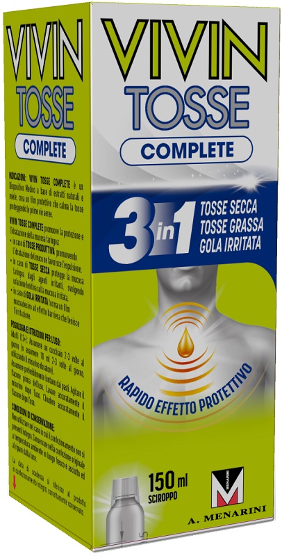 VIVIN TOSSE COMPLETE SCIROPPO PER TOSSE 150 ML - UniversoFarmacie.it