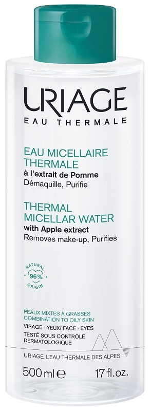 URIAGE EAU MICELLAIRE THERMALE PELLI MISTE GRASSE FLACONE 500 ML - UniversoFarmacie.it