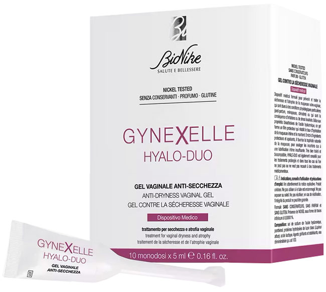 GYNEXELLE HYALO-DUO GEL VAGINALE ANTI-SECCHEZZA 10 PEZZI DA 15 ML - UniversoFarmacie.it