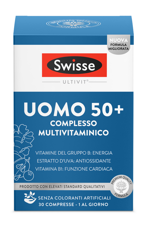 SWISSE MULTIVITAMINICO UOMO 50+ 30 COMPRESSE - UniversoFarmacie.it