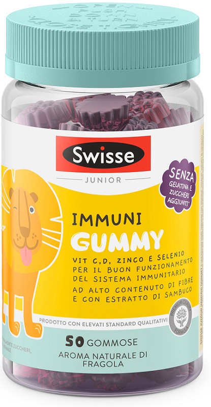 SWISSE JUNIOR IMMUNI GUMMY 50 PASTIGLIE GOMMOSE - UniversoFarmacie.it