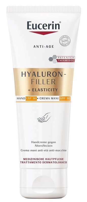 EUCERIN HYALURON FILLER + ELASTICITY CREMA MANI ANTI MACCHIE 75 ML - UniversoFarmacie.it