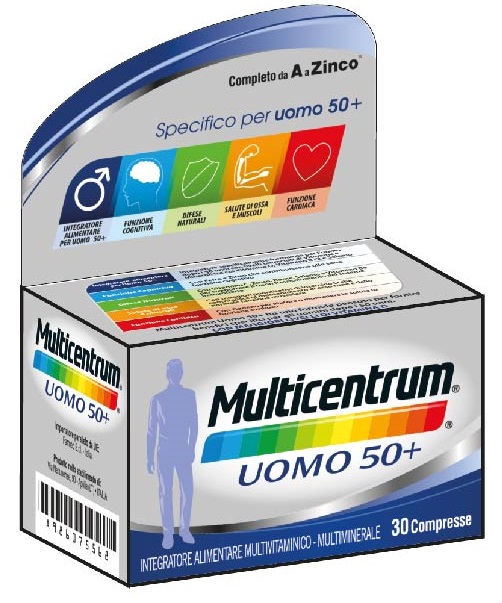 MULTICENTRUM UOMO 50+ 30 COMPRESSE - UniversoFarmacie.it