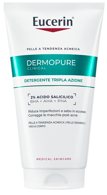 EUCERIN DERMOPURIFYER GEL DETERGENTE TRIPLA AZIONE 150 ML - UniversoFarmacie.it