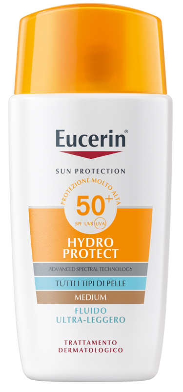 EUCERIN SUN FLUIDO ULTRA LEGGERO TINTED SPF50+ 50 ML - UniversoFarmacie.it