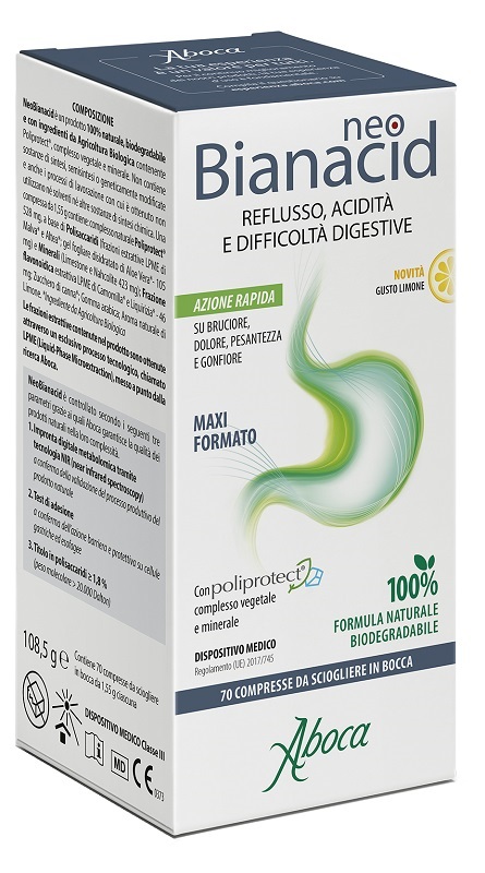 NEOBIANACID 70 COMPRESSE LIMONE - UniversoFarmacie.it